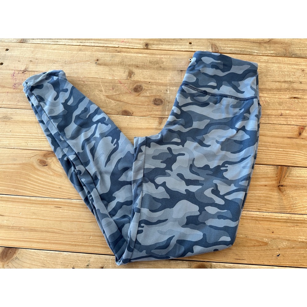 Vineyard Vines Performance Womens XS Blue Camo High Waist Leggings Activewear